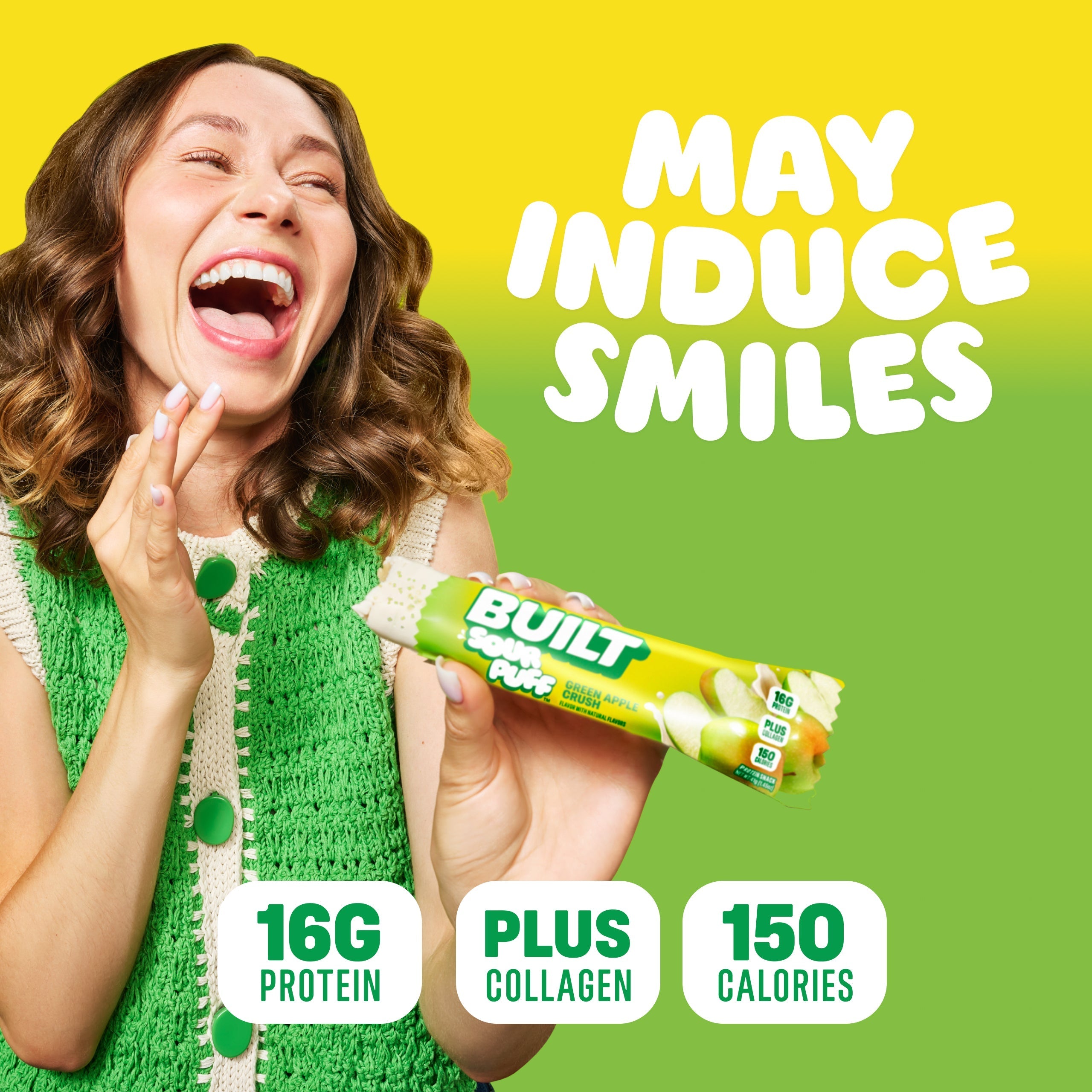 Green Apple Crush Sour Puff 4ct Q6
