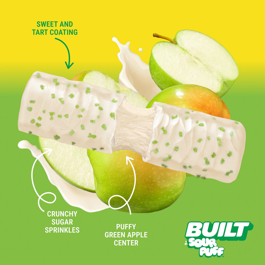 Green Apple Crush Sour Puff 4ct Q6