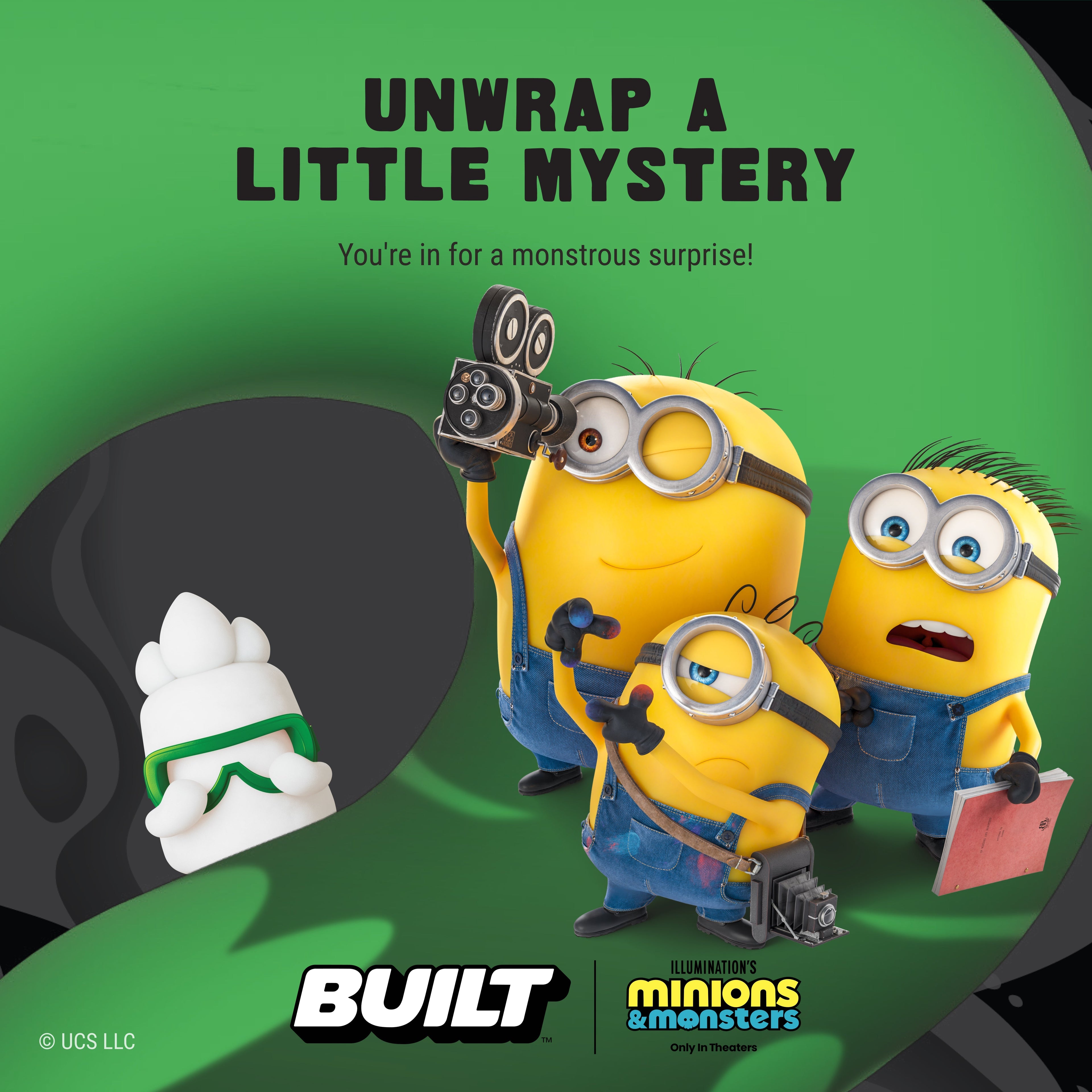 Minions and Monsters Mystery Puff 4ct F6