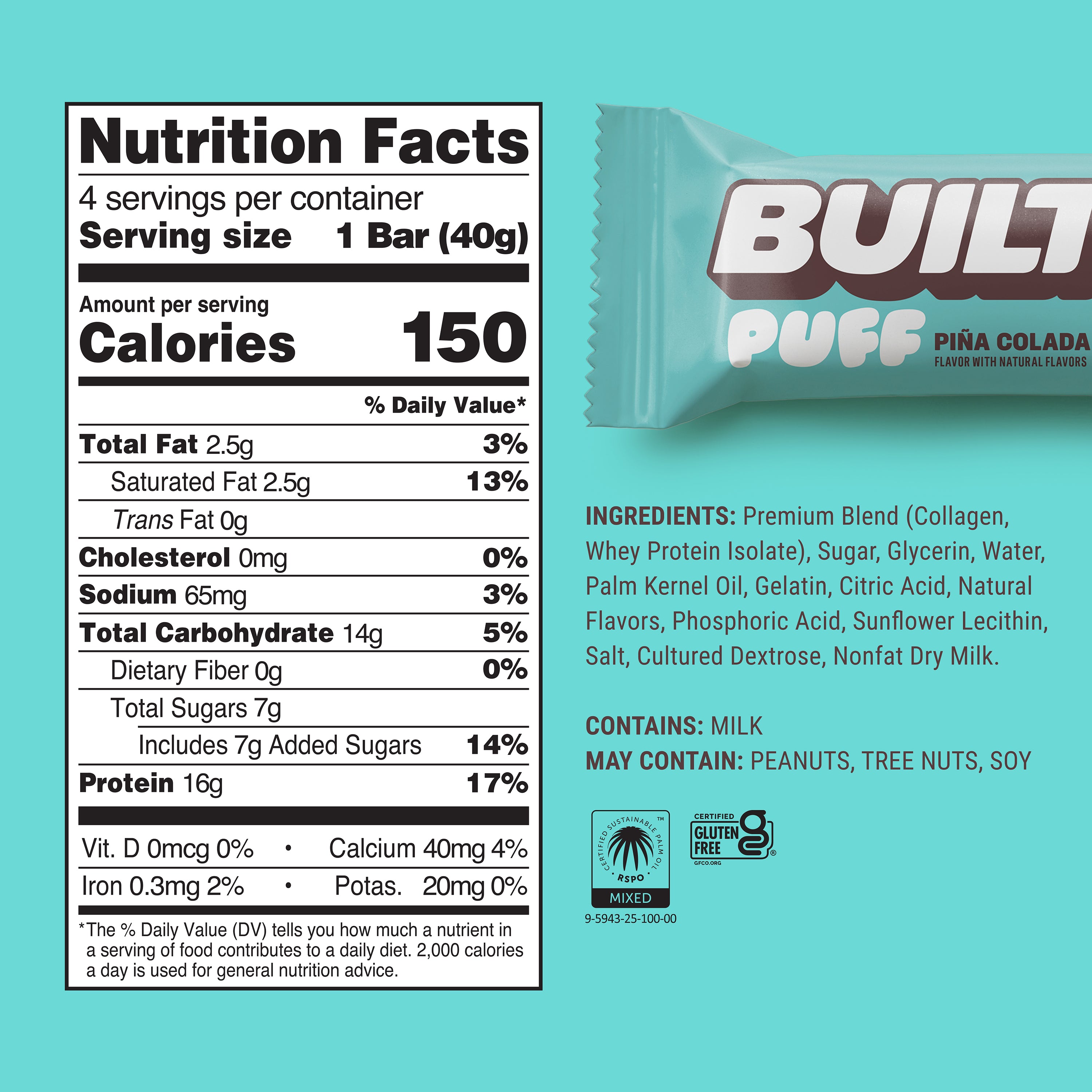 Pina Colada Puff - 4ct X6