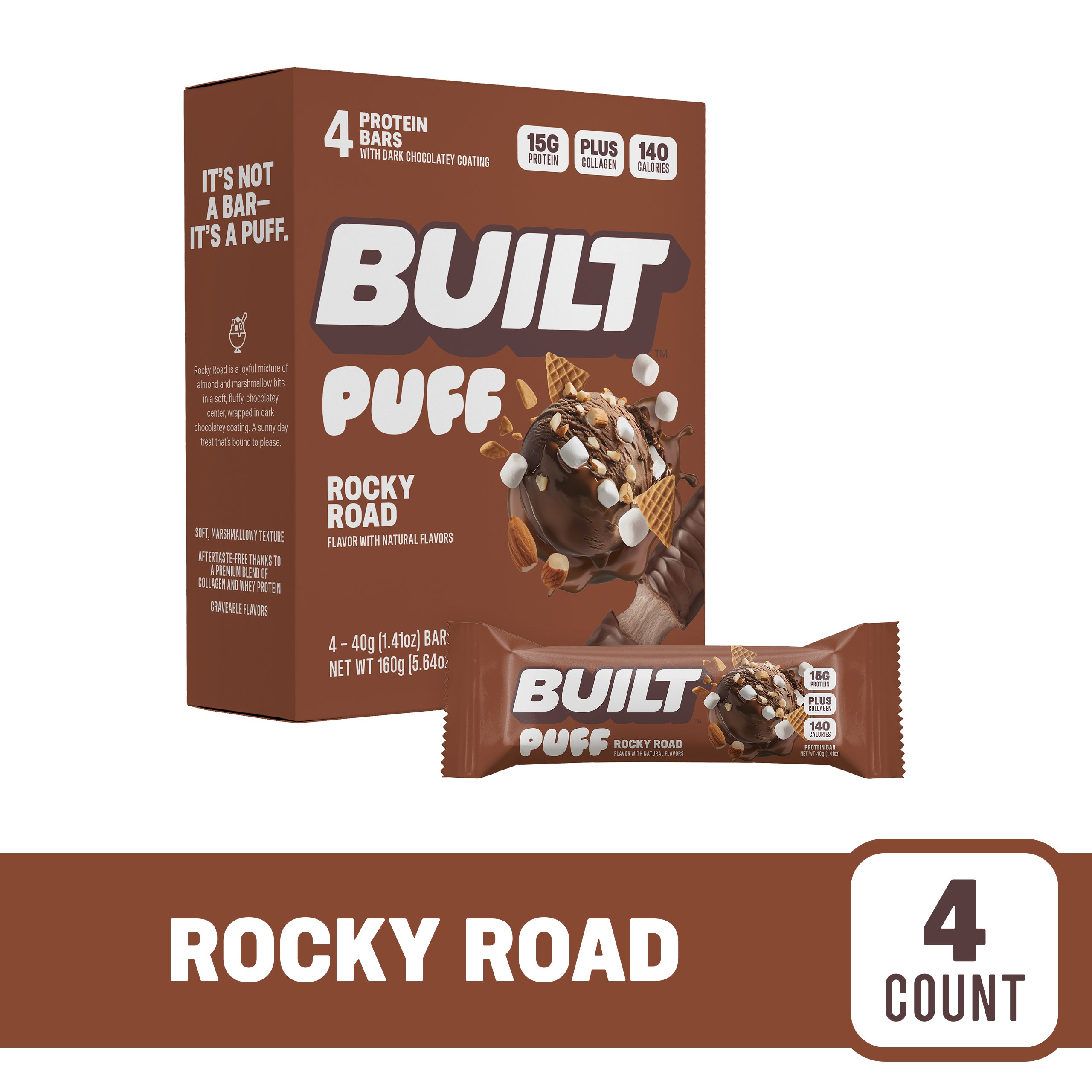 Rocky Road Puff 4ct X4