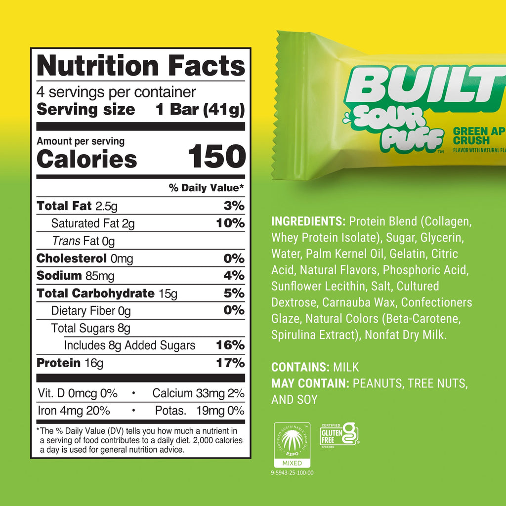 Green Apple Crush Sour Puff 4ct Q6