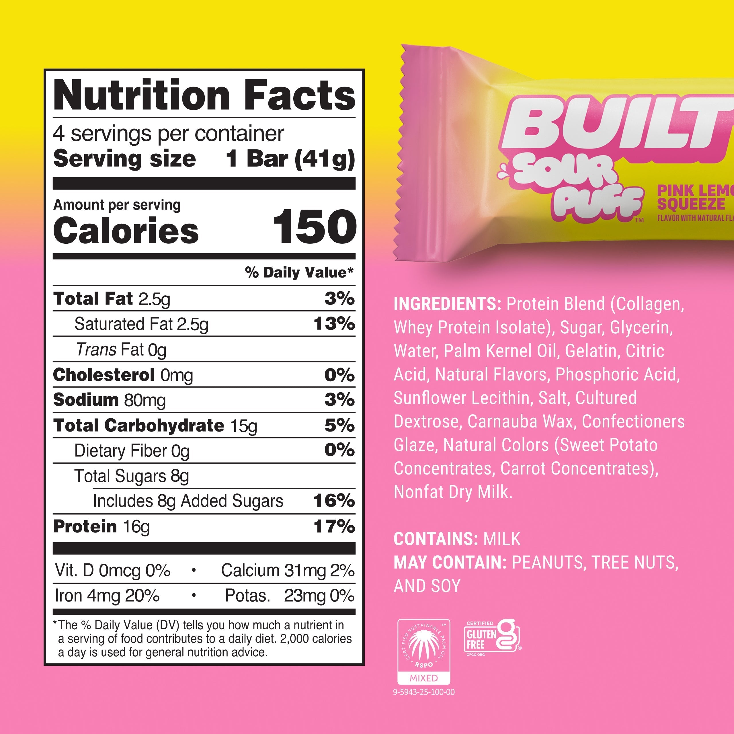 Pink Lemonade Squeeze Sour Puff 4ct N9