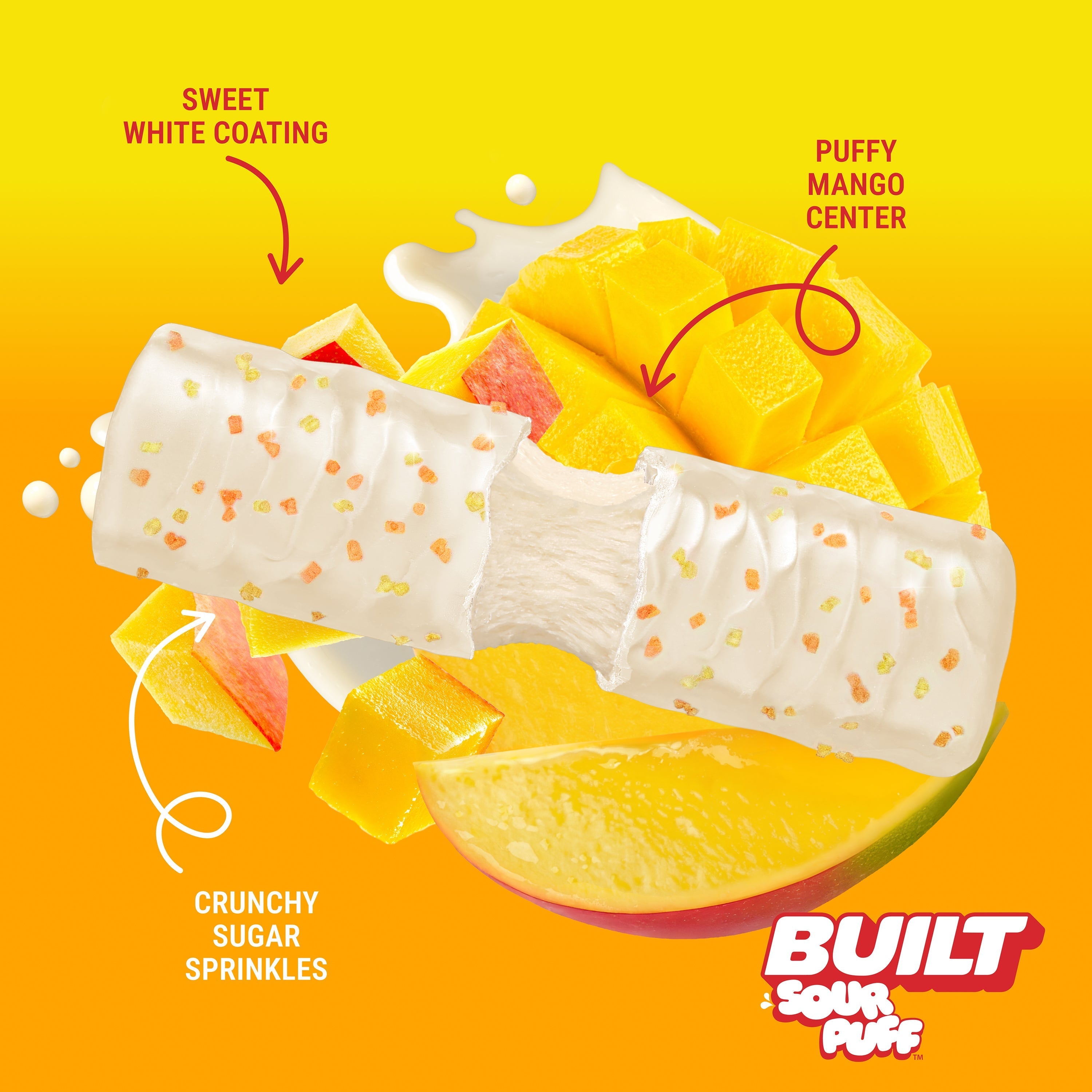 Tropical Mango Burst Sour Puff 4ct G0